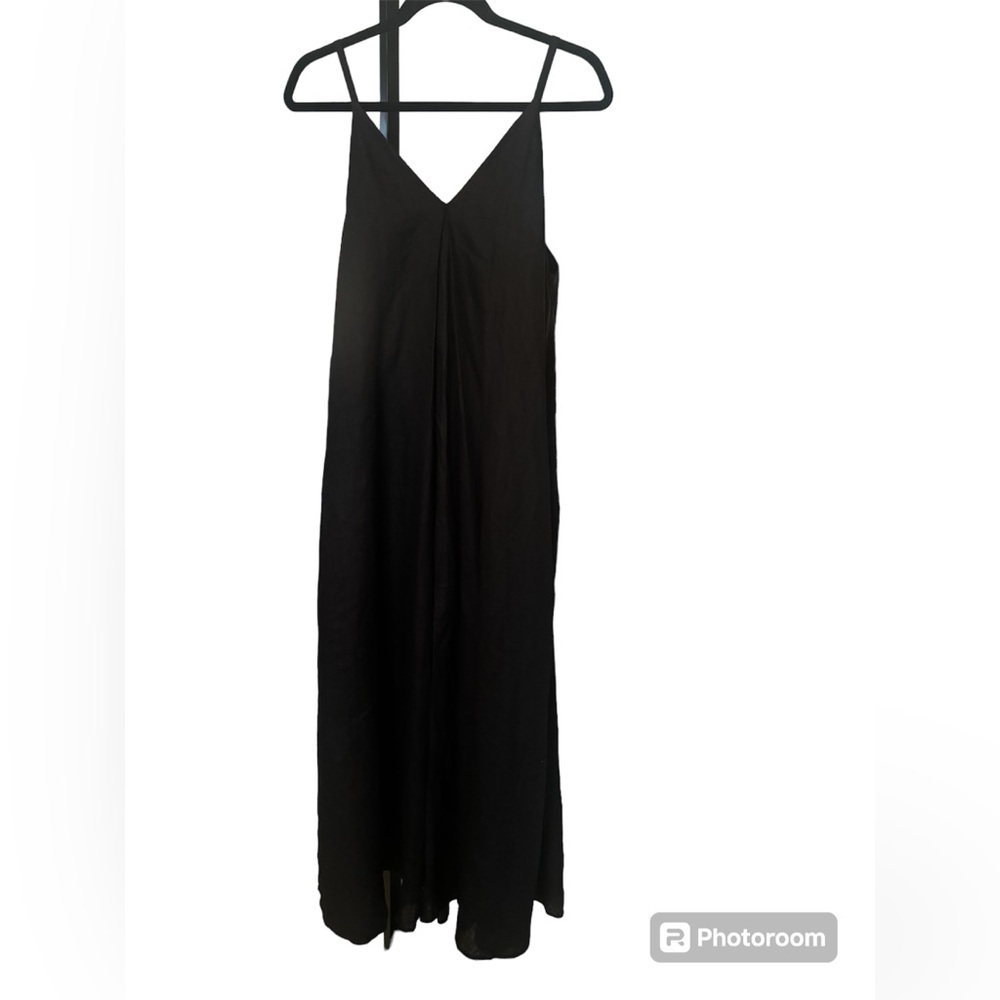 COS Black Sleeveless V‑Back Maxi Dress - Picture 4 of 8